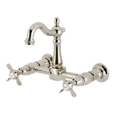 Kingston Brass KS244.BEX Essex 1.8 GPM Wall Mounted Widespread - Nickel