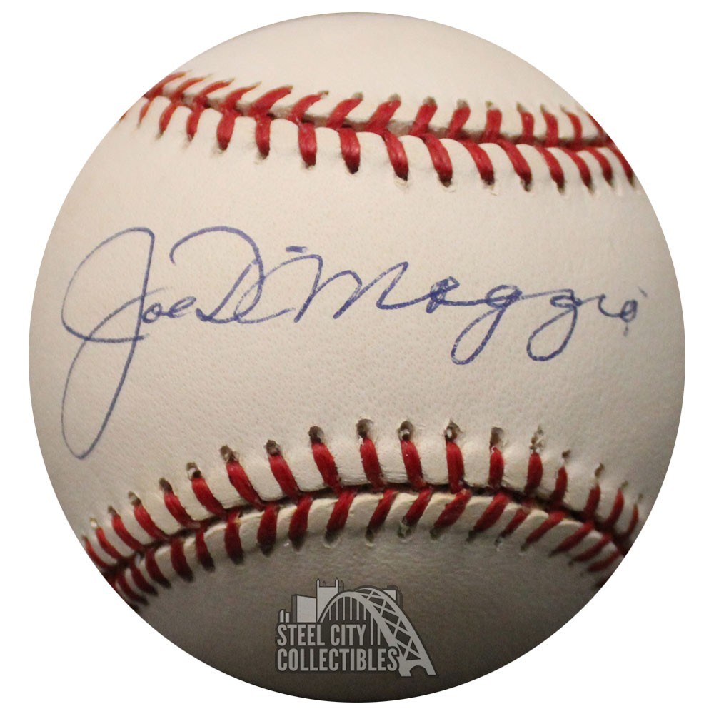Joe DiMaggio Autographed Official Gene Budig American League Baseball - PSA/DNA