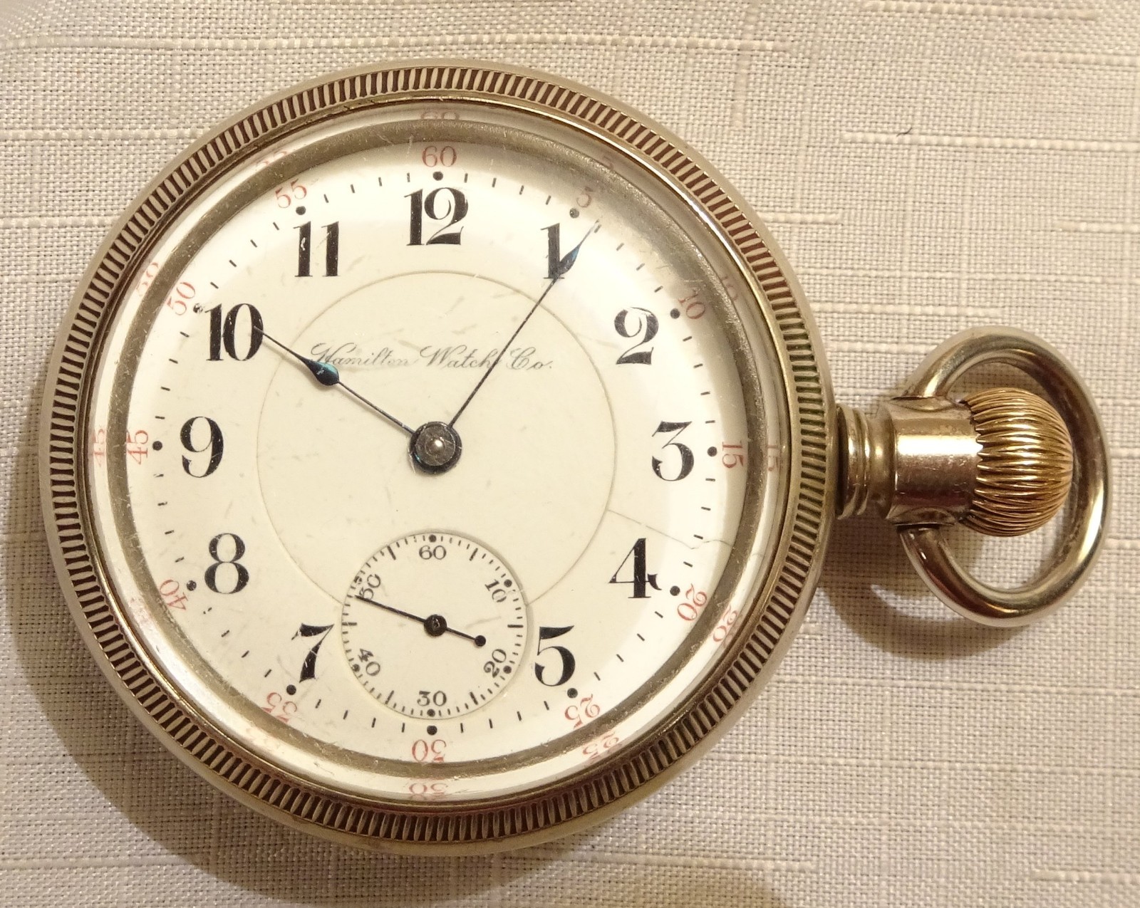 Hamilton Pocket Watch 18S 17J Serviced 1906 Antique Model 2 Gd. 925