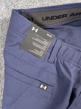 Under Armour Drive Golf Pants Mens 36/30 Navy Blue Performance Elastic Waist NWT