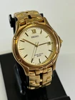 Seiko Watch 36mm Champagne Dial Gold Tone Date 7N32-0049 New Battery 1316-DS00