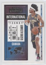 2020-21 Panini Contenders International Ticket Shai Gilgeous-Alexander #13 02v3