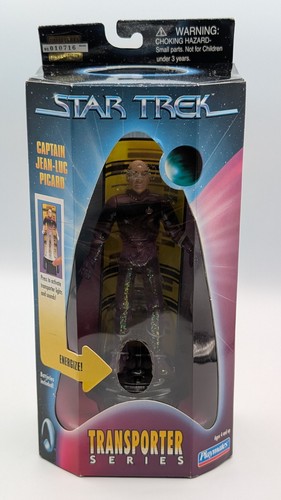VTG Captain Jean-Luc Picard Star Trek Transporter Series Figure Playmates New - Picture 1 of 4