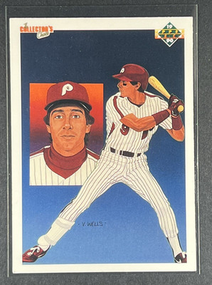 Von Hayes 1990 Upper Deck Baseball Team Checklist #7 Philadelphia Phillies