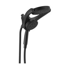 Hydrorain Two-In-One 4-Spray Patterns 6 In. Wall Mount Dual Shower Heads with Ma