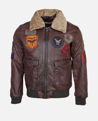 Tom Cruise Top Gun Pete Maverick Bomber Fell Leder Fliegerjacke für Männer