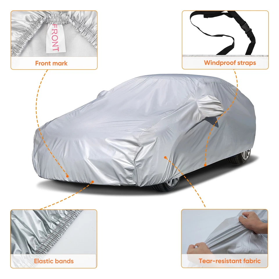 Cubierta de coche completa grande resistente al polvo transpirable para BMW 320i 325i 328i 335i Foto 2 de 4