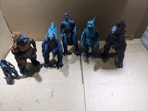 Lot of (5) 6" Godzilla Figures - MISSING TAILS - Neca Playmates Bandai