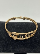 Gold Filled 5" Wire Julie " Child Bracelet -Wire Work Design 5.4g