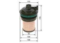 Kraftstofffilter Bosch F 026 402 247 FüR OE FG2 163 - 16 40 006 37R - 16 40 047