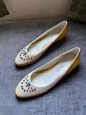 RARE Vero Cuoio Jane Brown Bacarolle Leather Shoes Flats size 8 38.5