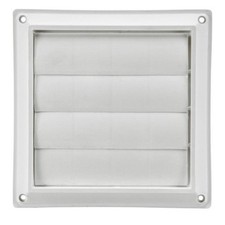 Lambro 361W White Plastic Louvered Vent 6 inch
