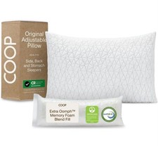 Coop Home Goods The Original Adjustable Pillow, Queen Size Cross Cut Memory Foam