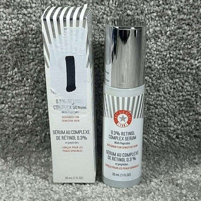 First Aid Beauty Retinol Complex Serum 0.3% Peptides Sensitive Skin Unisex 1oz