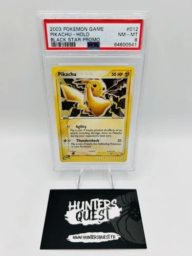 PSA 8 2003 Pikachu Black Star Promo Holo Pokemon Card 012