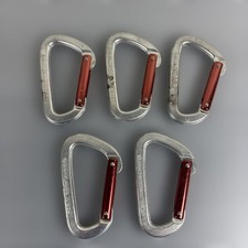Black Diamond Straight Gate Carabiner Set of 5, Used, Scratches Noted