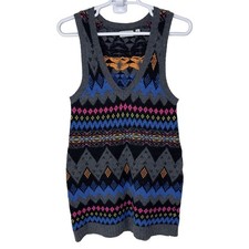 Kimchi Blue Urban Outfitters Women's Small Sweater Knit Dress Tunic Geometric