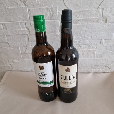 2 Sherry Sorten: Tio Nico Fino 15%, Delgado Zuleta Goyesco Amontillado Dry 17,5%
