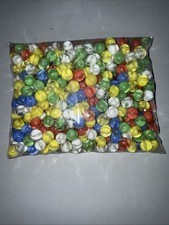5lbs VINTAGE GLASS MARBLES CATS EYE MIX Red, Yellow, Green, Blue, White