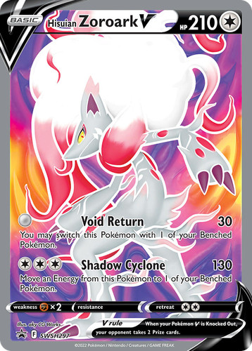 Hisuian Zoroark V - Holo - SWSH Black Star Promos - SWSH297/307 NM Pokemon