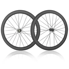 700C Carbon Fiber Clincher/Tubeless Disc Brake Wheels Road Bicycle Wheelset