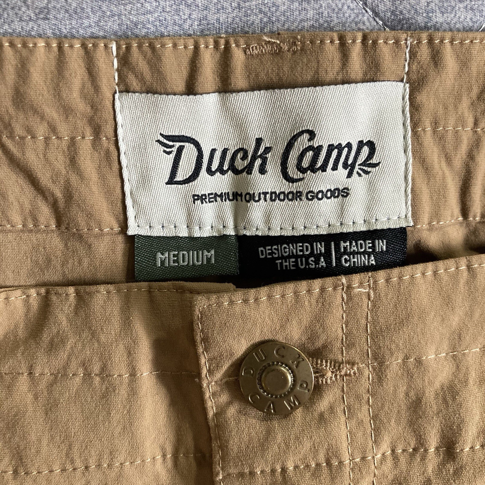 Duck Camp Tracker Khaki Pants Men’s Medium 32x31 Nylon Stretch Outdoors Hiking