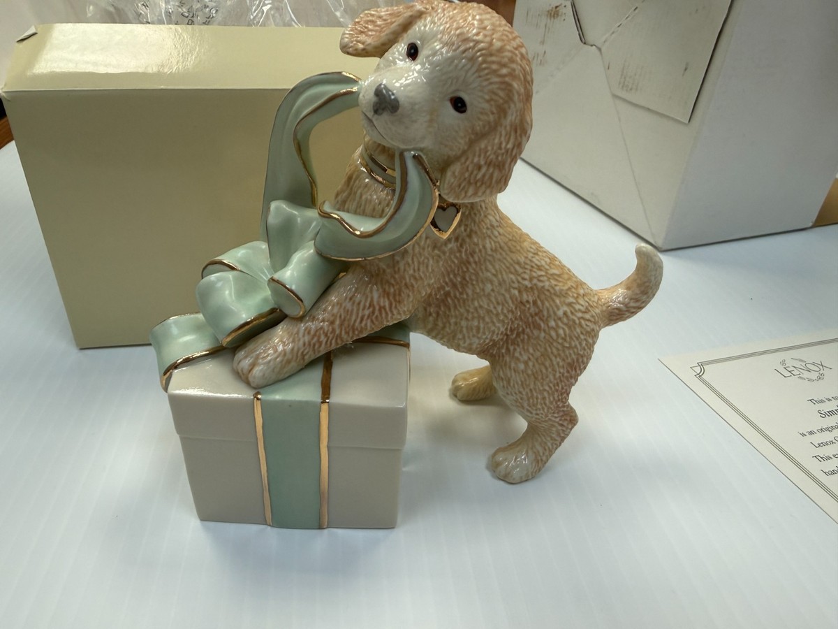 Lennox Classics Simply Irresistible Puppy & Gift Statue - NIB