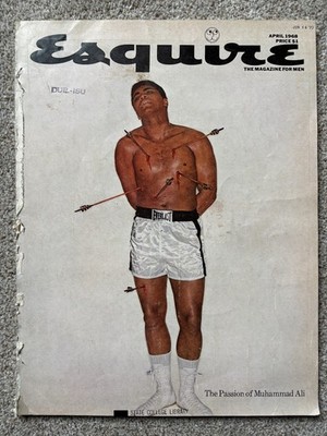Muhammad Ali AUTHENTIC Esquire Magazine Cover April 1968 The Passion of Muhammad