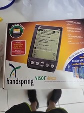 Handspring Visor Deluxe 8MB PDA Black w/Stylus, Original Box  Accessories