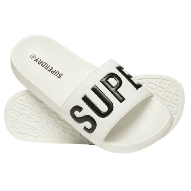 Superdry Girls White 'S Slides - Image 2