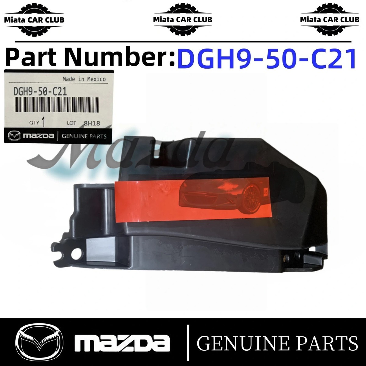 OEM Mazda 2020-2026 CX-30 Left Bumper Cover Spacer Panel DGH9-50