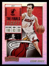 2018-19 Panini Contenders #90 Goran Dragic Finals Ticket #d /99! HEAT