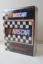 VINTAGE NASCAR Latch Hook Kit Rug Yarn Craft Nascar NIB Sealed 20  x30   L4 