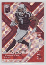 2018 Panini Elite Draft Picks Aspirations Red Variation 7/49 Christian Kirk 6t7