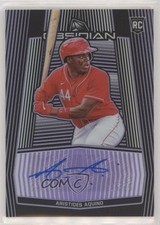 2020 Chronicles Obsidian Electric Etch Purple 30/49 Aristides Aquino Auto 03mf