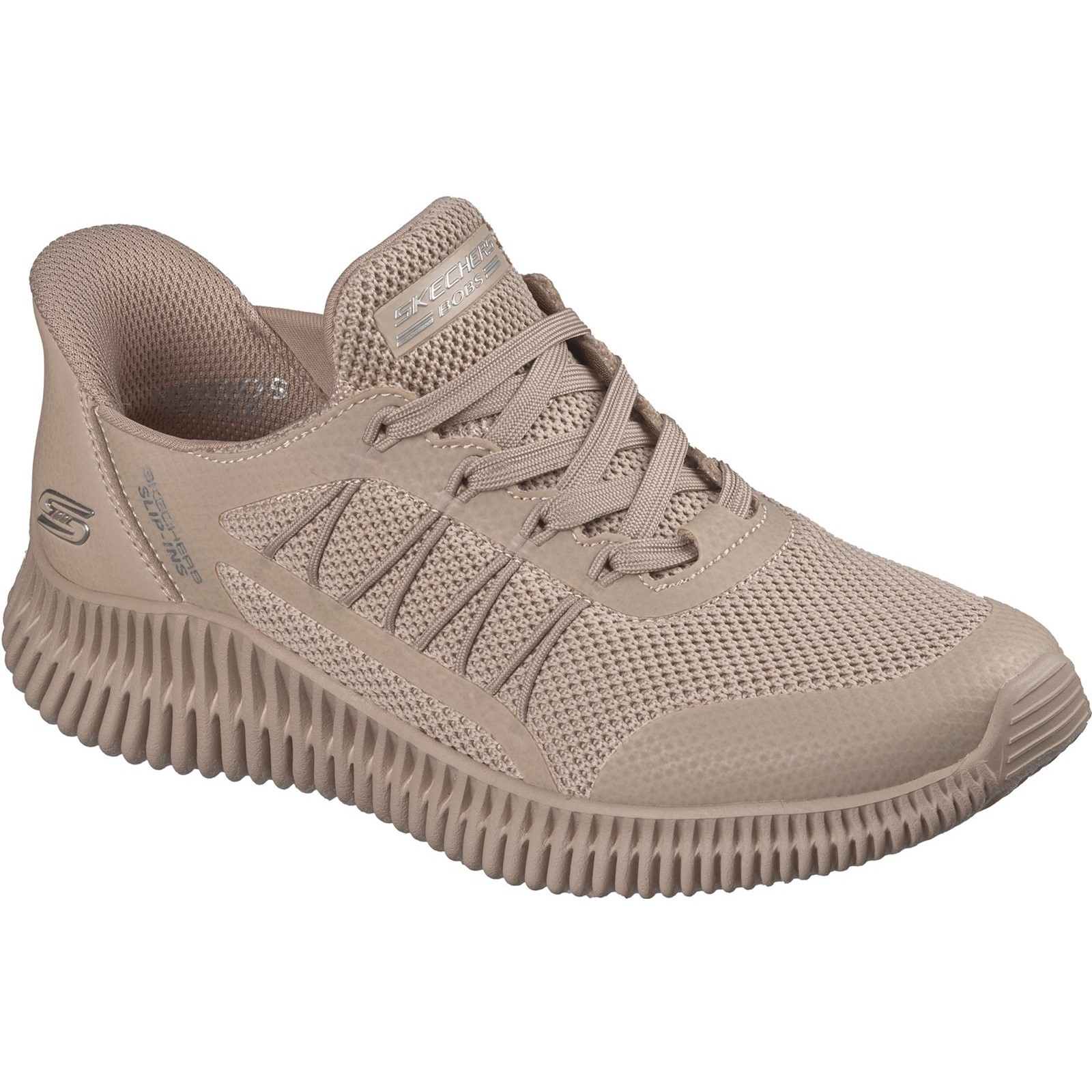 Skechers Ladies Slip-ins BOBS Geo Lite Divine Pace Trainers Memory Foam Shoes