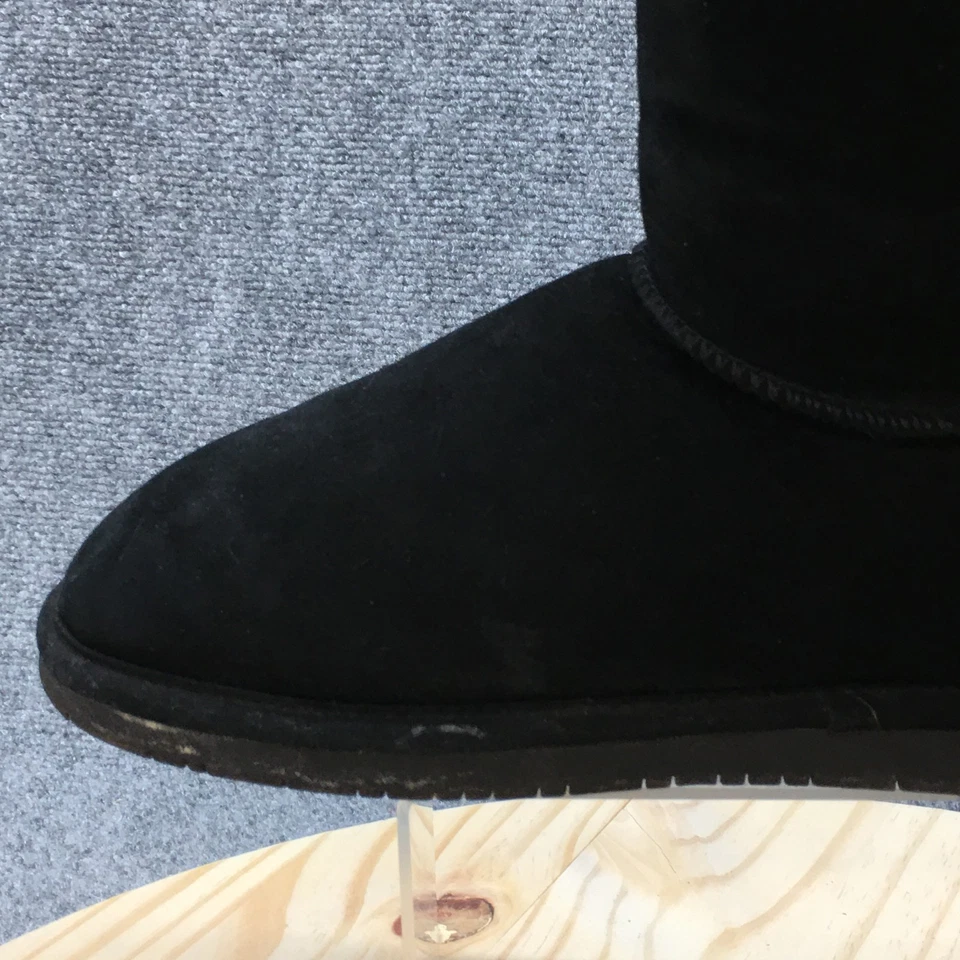 Bearpaw Botas de Invierno para Mujer 11 Emma Alto Piel de Oveja Negro Gamuza Hasta la Rodilla Pull On Foto 4 de 4