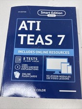 ATI TEAS 7 Study Guide 5th ed Online + Book S...