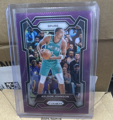 2023-24 Panini Prizm KELDON JOHNSON Spurs (PURPLE PRIZM) /99 #82
