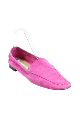 Andrea Carrano Womens Sued Slide On Casual Loafers Pink Size 38 8