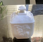 Vintage Milk Glass Covered Candy Dish Grape And Leaf Motif By Westmoreland 4x6”