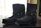 Xelement Harness Motorcycle Boots Black Leather Biker Boots Mens Sz 10.5 M