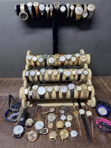 Vintage Timex Watch Lot Of 68 Electric Indiglo Quartz Mechanical Waterproof 4lbs