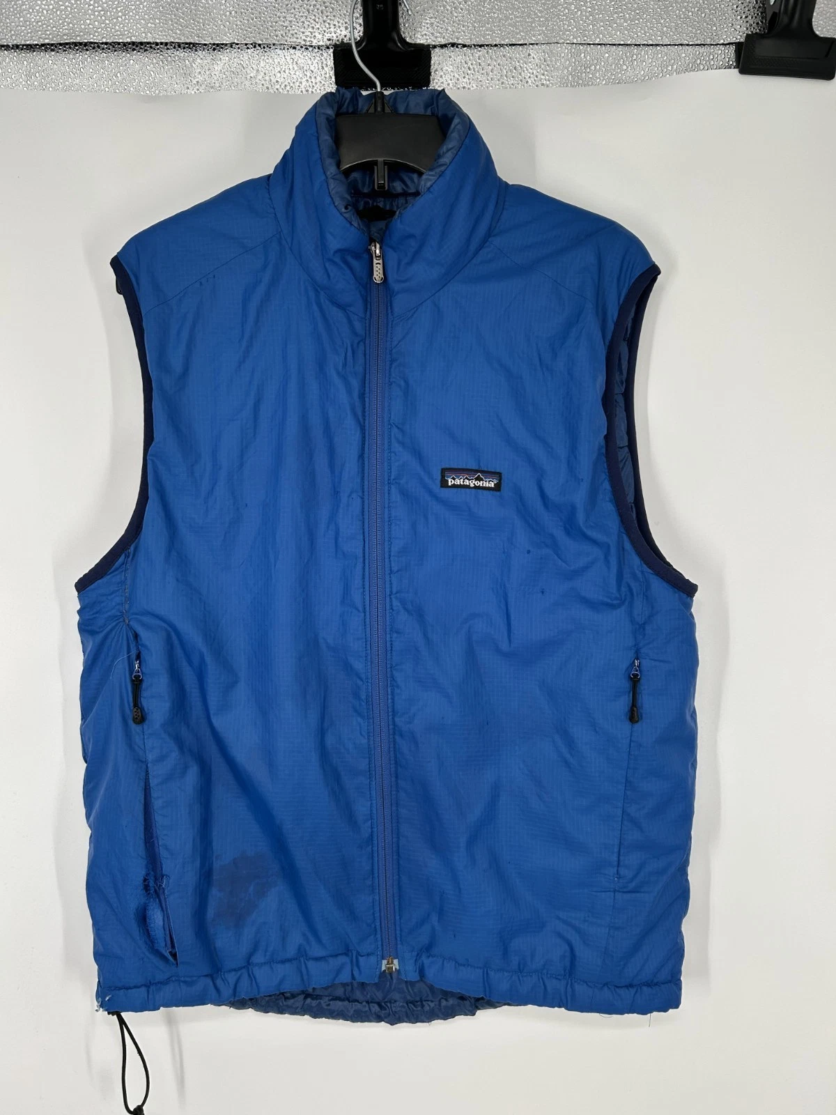 Patagonia Micro Puff Vest Full Zip Up 83995 Puffer Insulated Mens Medium Blue