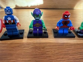 LEGO Marvel Minifigs Sets 76064 76065 76066 Spider Man Hulk Captain America
