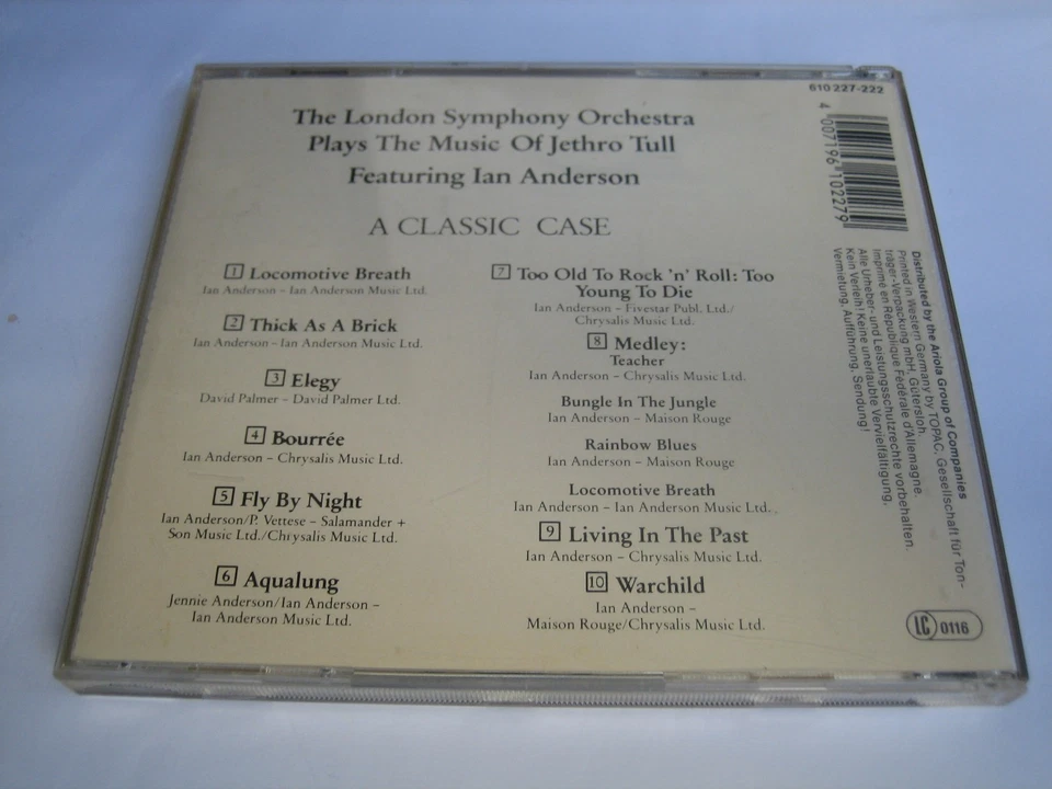 London Symphony Orchestra plays the Music of Jethro Tull - CD - NEU OHNE FOLIE - Bild 2 von 2