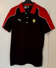 Original Scuderia FERRARI Polo Shirt, PUMA, Kurzarm, Gr. S, mit Ersatz- Knopf.