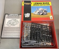 Warhammer 40k Leman Russ Tank and Original Box Rare 1990s