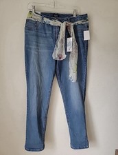 CURVE APPEAL SKINNY JEAN SIZE 16/33, HIGH RISE Slimming Belted 78