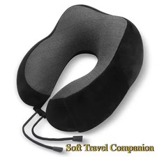 U-Shaped Memory Foam Rebound Travel Pillow Neck Support Head Rest Airplane Sleep